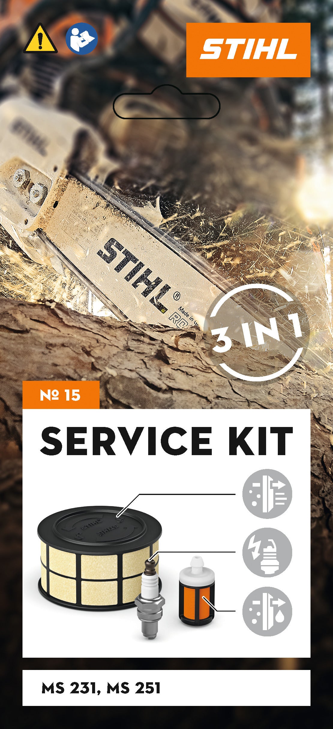 STIHL Service Kit 15: MS 231/251 1143-007-4100