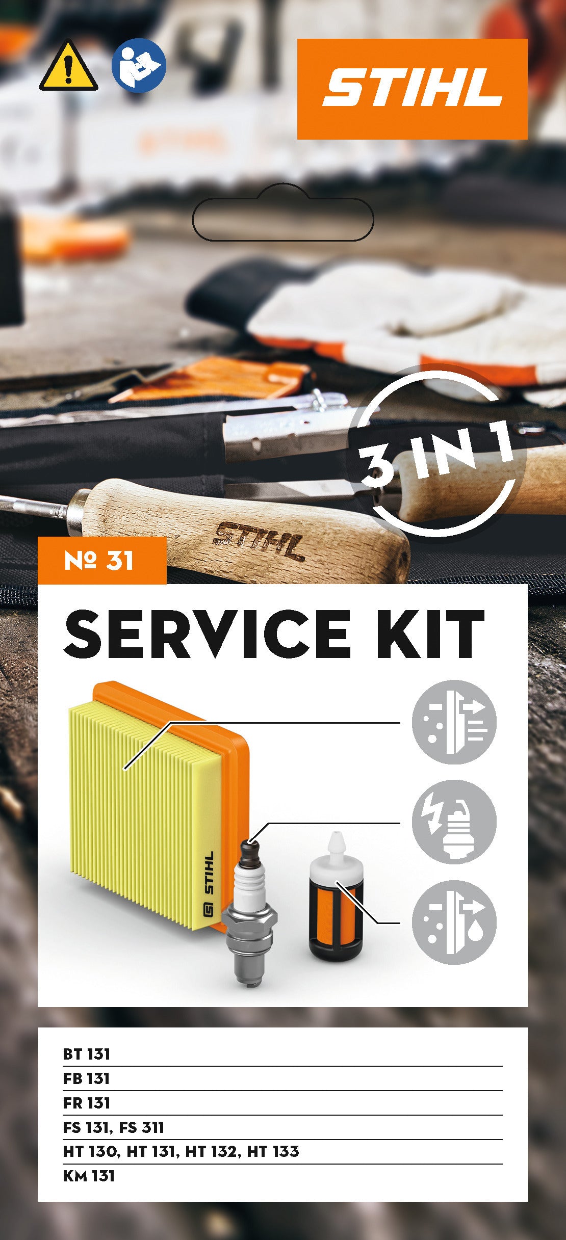 STIHL Service Kit 31: BT 131 FR/S 131/311 HT131/133 KM131 4180-007-4103
