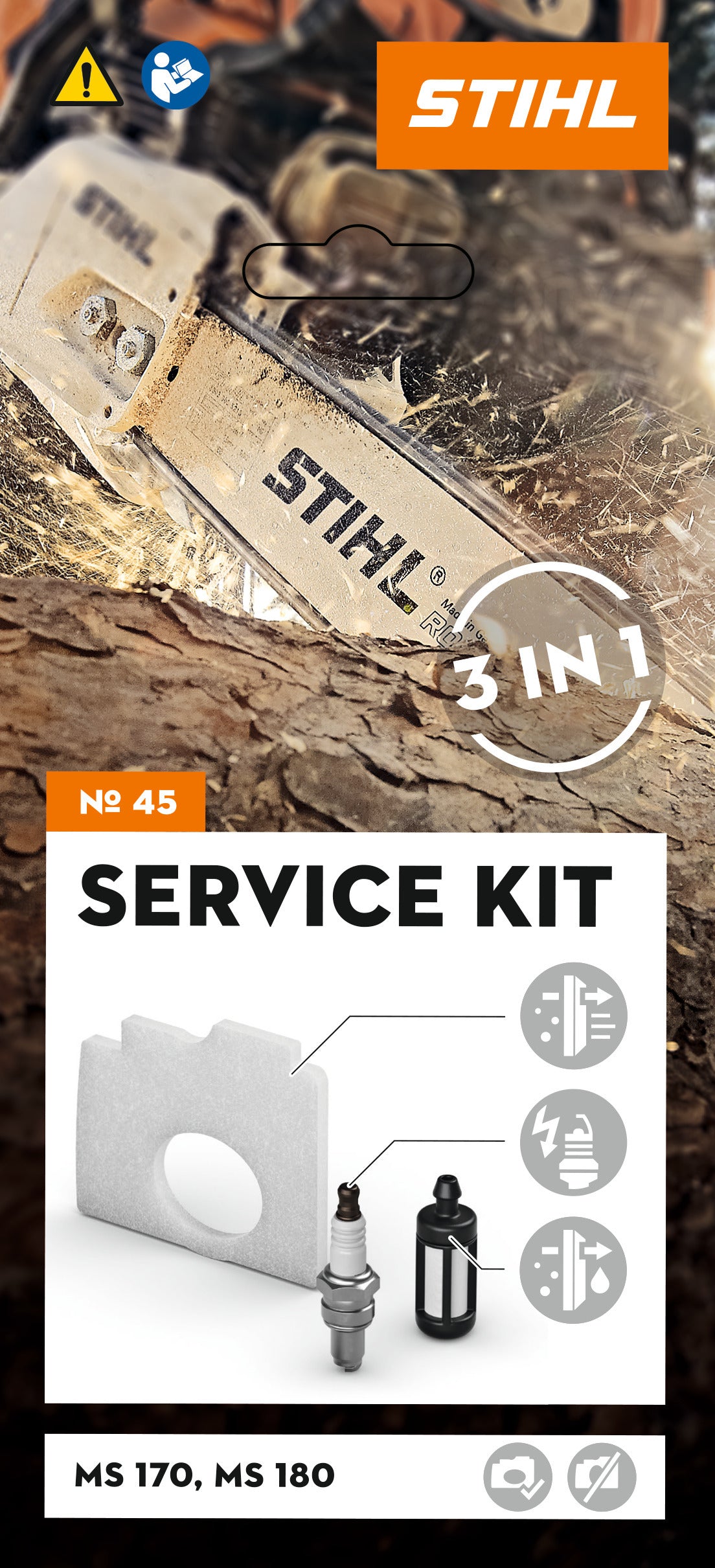 STIHL Service Kit 45: MS 170/180 1130-007-4103