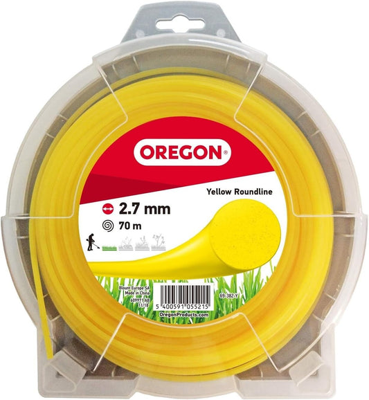 Oregon 2.7mm x 70m Yellow Round Strimmer Line